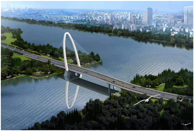 yh86银河国际交通绍兴官渡路大桥